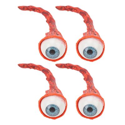 4 PIÈCES Globe Oculaire Arraché Mousse de Latex Douce et Pliable Globe Oculaire Accessoire de Qualité Cinéma pour Fête