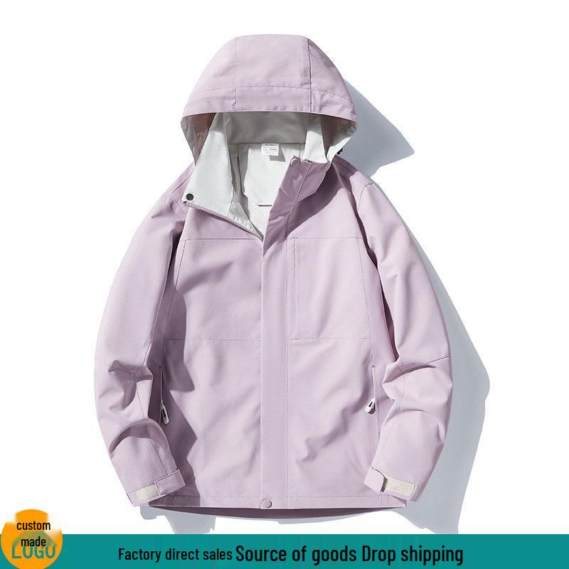 

2024 Women s Waterproof Windproof Breathable Hooded Outdoor Hiking Jacket. 4XL
