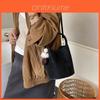Modern Pu Water Bucket Handbag With Inner Zipper Pocket For Office And Casual