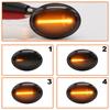Fiat 500 500C 500L 2007- LED Side Indicator SMOKED DYNAMIC 2 Pcs. SET