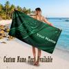 Sporting CP Design Beach Towel Custom Text Large Towel for Beach Vacation