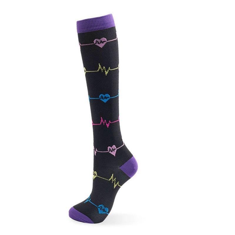 200+ Styles Compression Sports Socks for Men & Women: Breathable, Non-Slip Calf Socks for Fitness & Marathon, Individually Packaged
