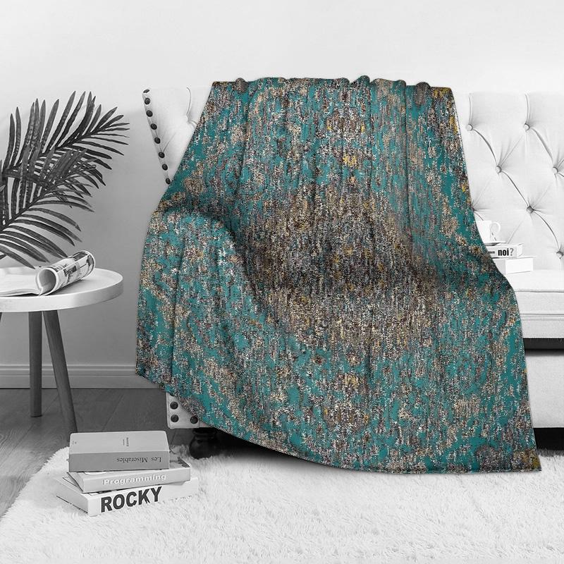 Floral Paisley Print Blanket Soft Fleece Throw Blanket Decorative Bed Sofa Cover Gift Idea