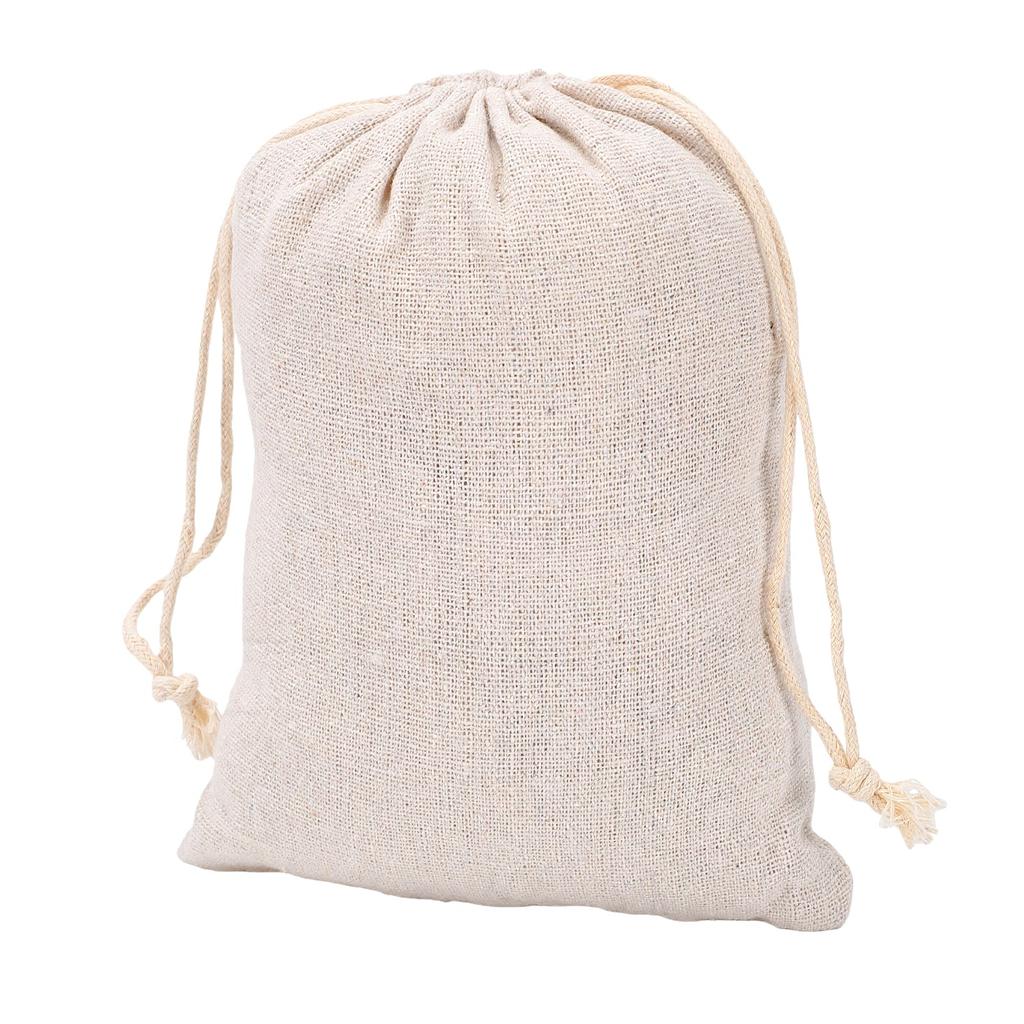 20PCS Cotton Fabric Drawstring Storage Bag 15x20cm Jewelry Packing Sack for Art Gift Storage