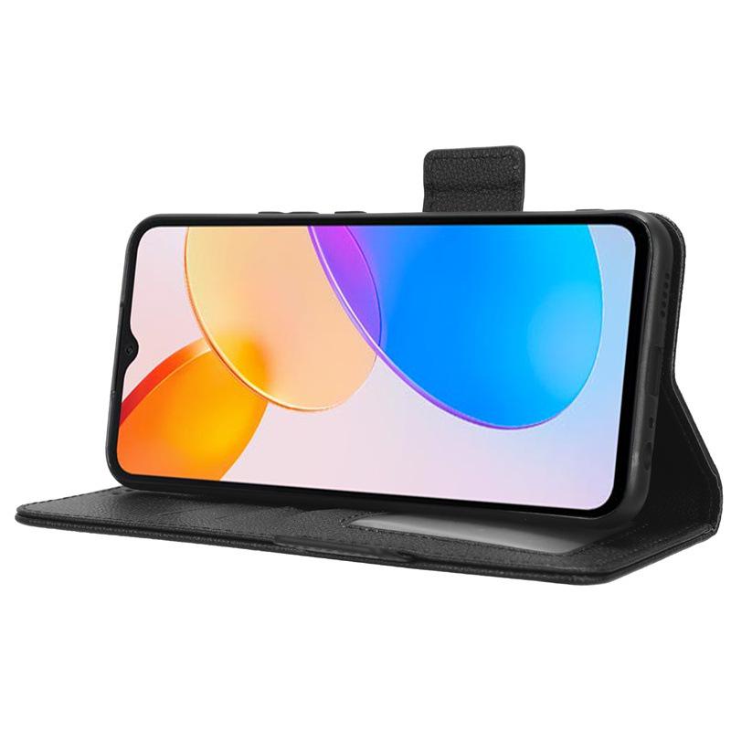 Honor X5 4G Leather Case with Card Holder and Lychee Texture Stand