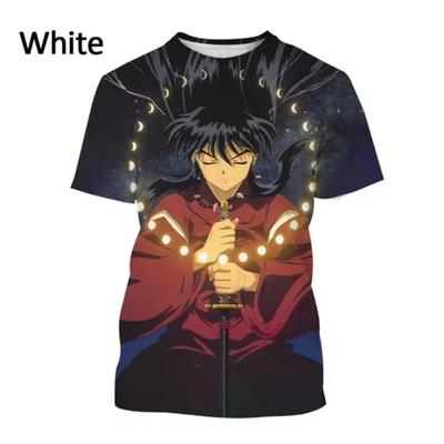 Classic Anime Inuyasha 3D Printed Children's T-Shirts Fashion Casual Harajuku Short Sleeve Oversized O-Neck Tees Tops Girl's Clothing
