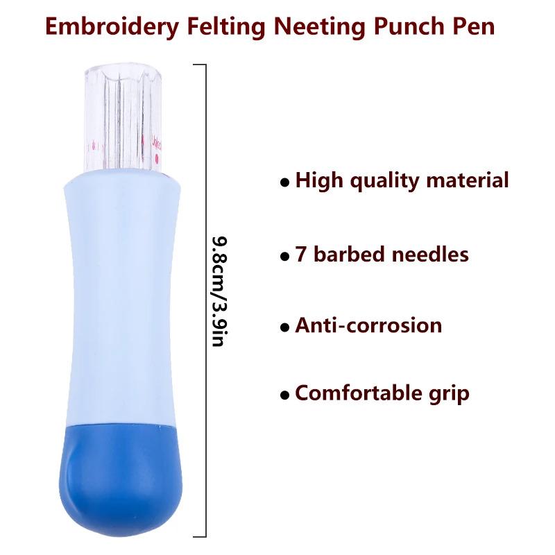 Felt Needle Tool Set — Includes 7 Felting Needles, Beginner’s Felting Kit, Crafting Tool for DIY Handicrafts