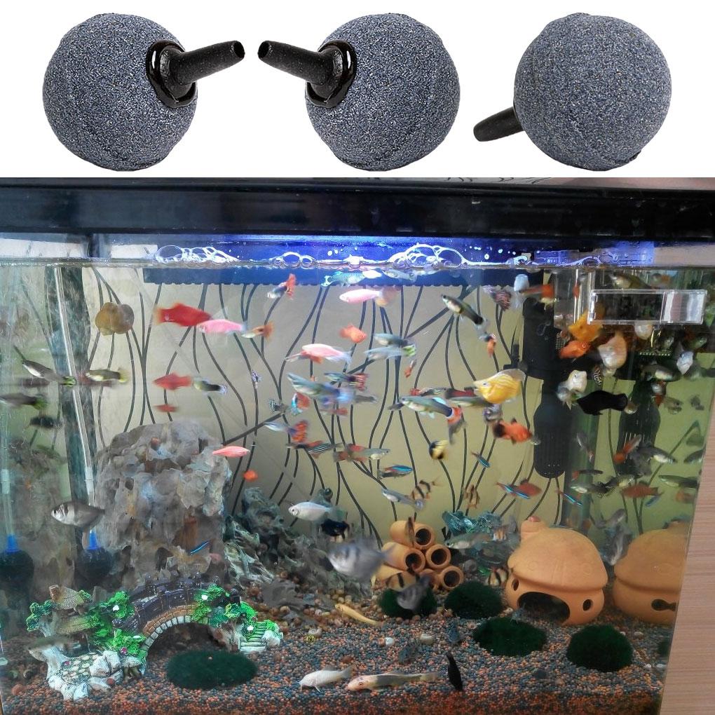 10 Stück Luftstein Aquarium Pumpe Kugel Diffusor Aquarium Teich Sauerstoff Sprudler TZ