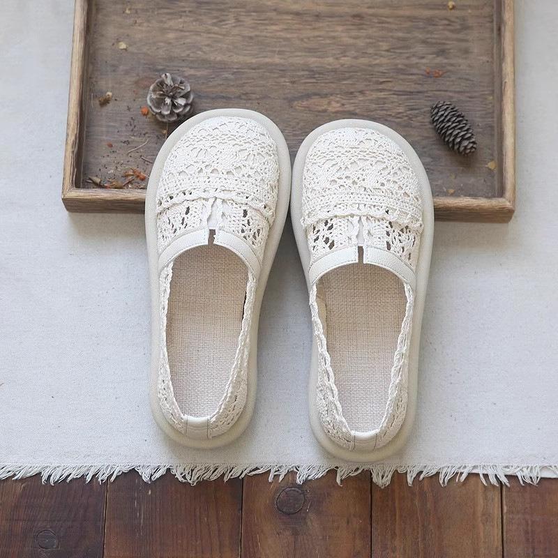 

Fashion Baotou Women s Shoes New Summer Hollow Breathable Mesh Ladies Shoes Literary Retro Flat Shoes Women s Sandals Shoes 40