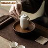 165ML Plant Ash Gray Glaze Teapot Creative Tea Infuser Pot Tea Maker Kettle With Ball Hole Teaware Accessories Decoration Craft