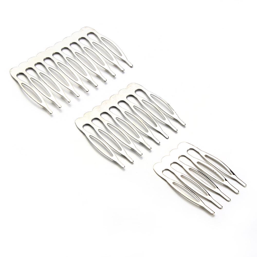 10pcs/lot 5/8/10 Teeth Metal Hair Comb Clips Claw Hairpins Hair Clips DIY Jewelry Findings For Women Wedding Hair Supplies