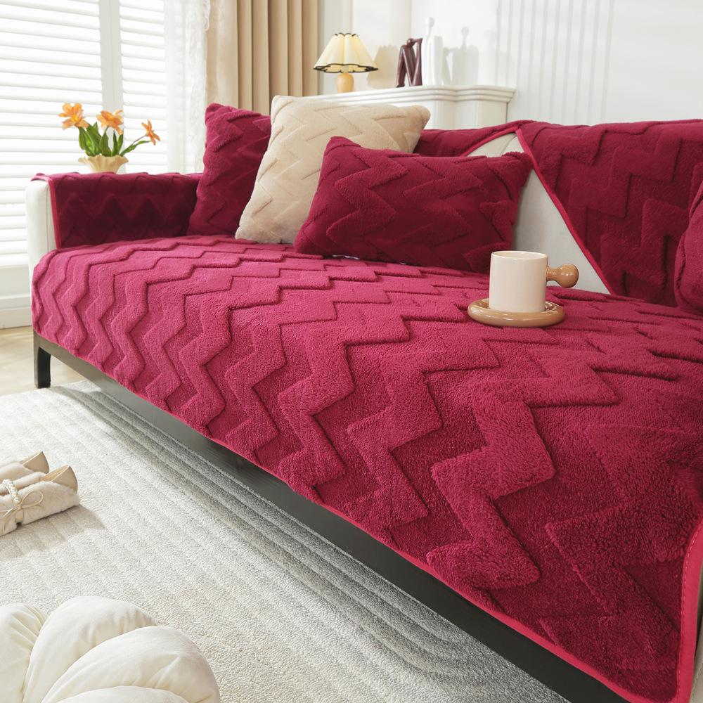 Thickened Plush Sofa Cushion Sofa Seat Cushion Sofa Towel Non-Slip Autumn And Winter  New Sofa Cover Cover Cloth