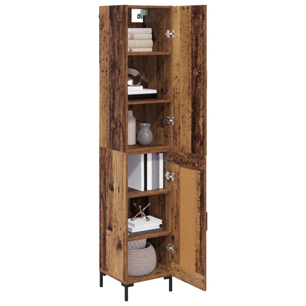 Reclaimed Wood Highboard 27.8 x 13.4 x 70.9 in (69.5 x 34 x 180 cm) Engineered Wood