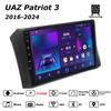 Android Car-Play Car Radio For UAZ Patriot 3 2016-2024 Multimedia Player Head Unit Stereo GPS Navigation BT WIFI,2+64GB