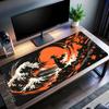 Red Black Anime Samurai Mouse Pad Large Computer Office Game Table Mat Rubber Anti-slip Stitched Keyboard Mats 90x40 Desk Pads