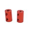1PCS Burgundy Aluminum Alloy Colored Coupling Length: 25mm Specification: 3~10 Full Series Rigid Coupling Set Screw