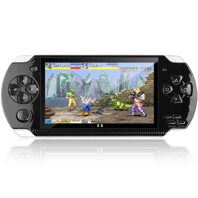 PSP3000 X6 Retro Handheld Game Console for Kids - 4.3-inch, 8GB, NES/GBA/Arcade Compatible