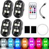 Remote Control Wireless LED Strobe Light USB Charging LED Emergency Warning Light for Car Motorcycle Aircraft Bike