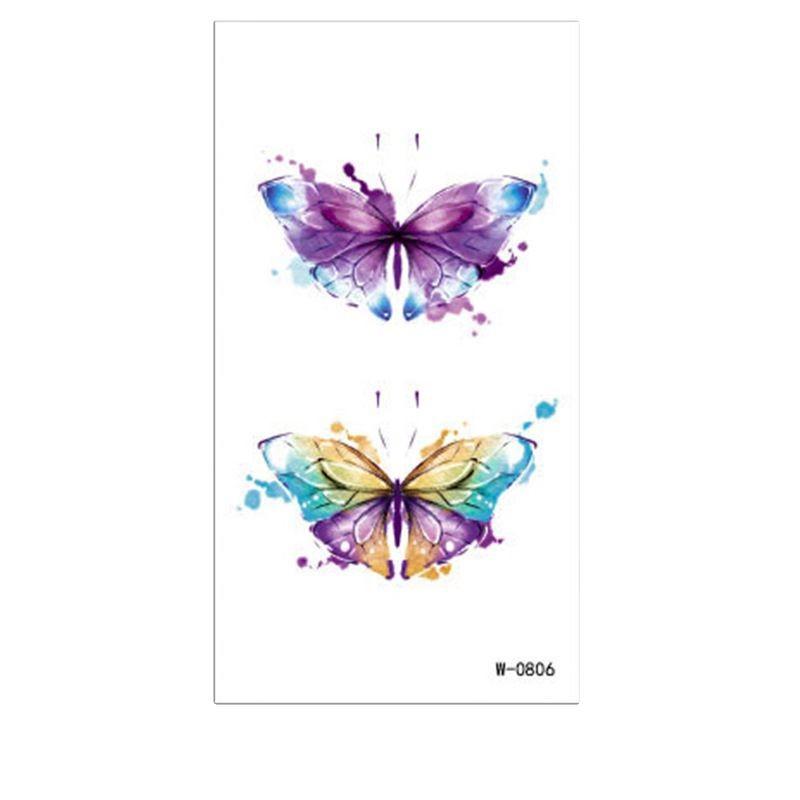 Cartoon Tattoo Sticker Waterproof Color Butterfly Small Fresh Temporary Tattoo Sticker Cute Children'S Tattoo