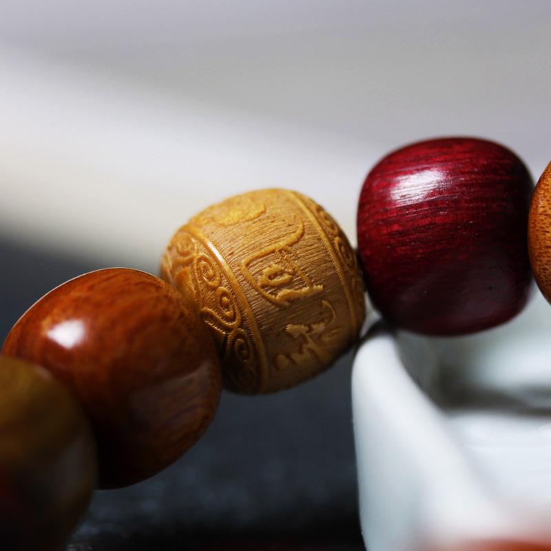 Factory Price Natural Fragrance Bracelet Modern Solid Gift Com Contas Smooth Jewellery Durable Wooden Bead Bracelet