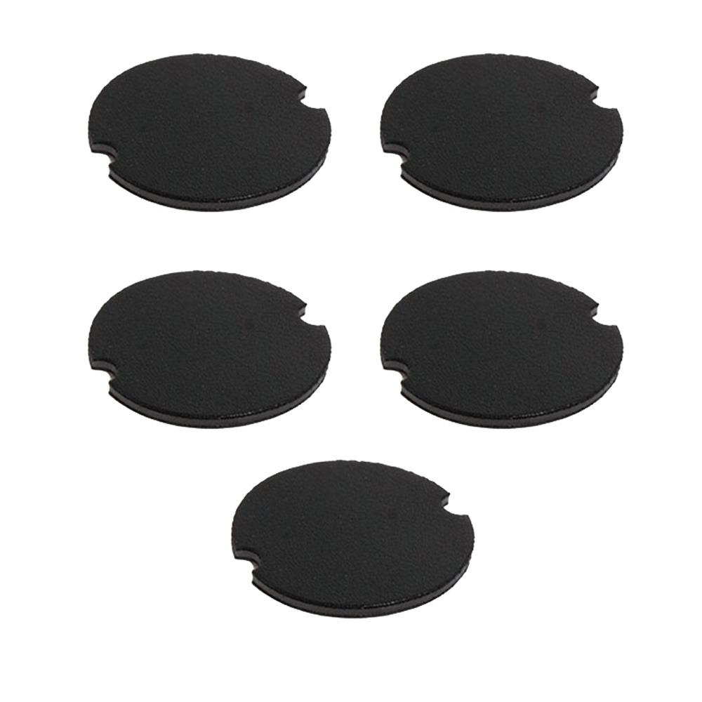 

5PCS Multifunctional Rings Display Pads PU Earrings Display Rack Mini Round Ring Stand Travel чорний