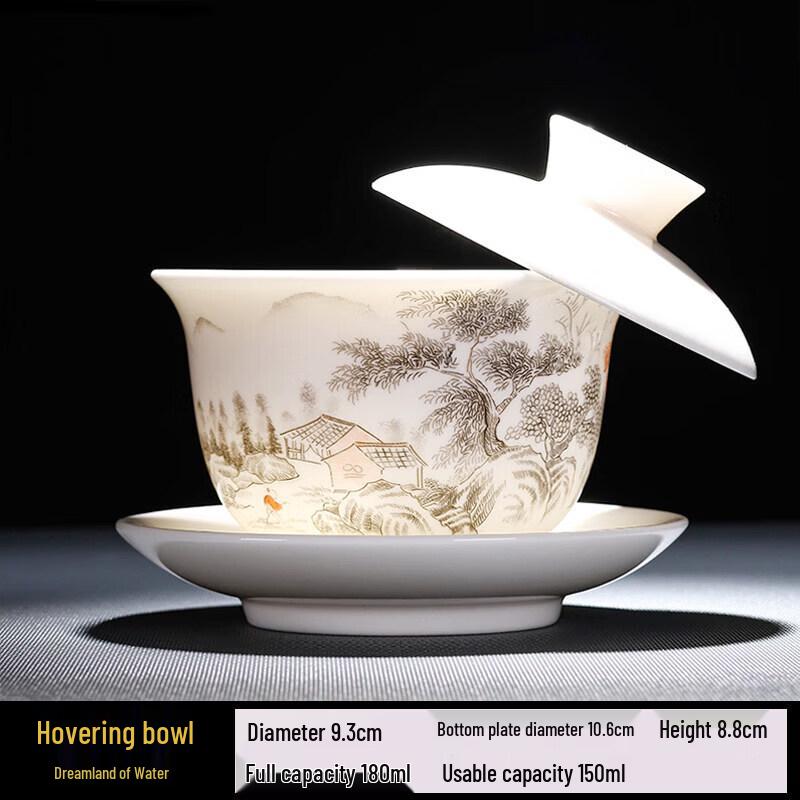 Rotating Sancai Gaiwan Teacup