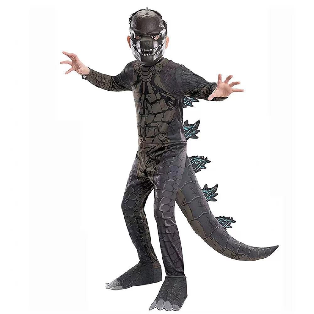 P-Jsmen Monster Cosplay Animal Costume Dinosaur Halloween Bodysuit Boys Girl Funny Jumpsuit Carnival S(3-4T)