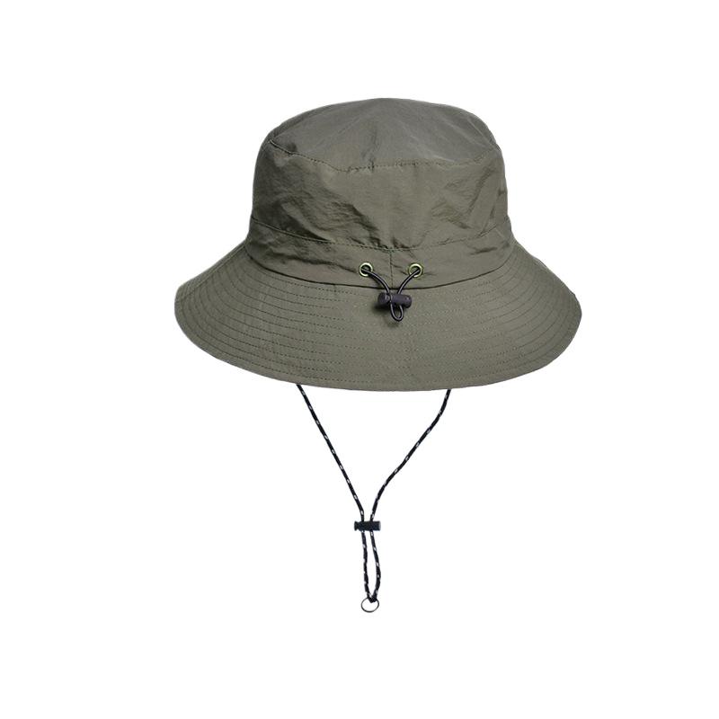New summer waterproof bucket hat men's outdoor fishing mountaineering hat folding storage color matching sunshade sun protection hat children