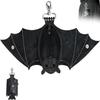 Creative Bat Wallet Keychain Coin Purse Leather Bat Keychain Funny Halloween Bat Pendant  Key Decor