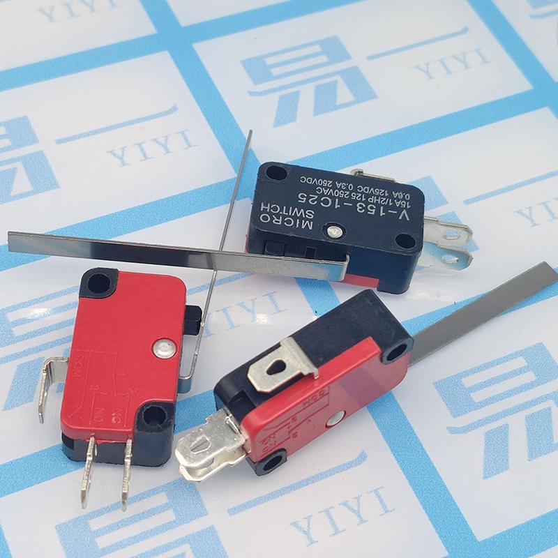 

5Pcs V-153-1C25 Micro Switch 16A 250Vac Spdt Momentary Travel Limit Switch 1No1Nc Lever Roller A