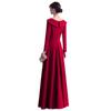 Burgundy Toast Bridal Dress: Versatile Wedding Dress and Everyday Wear for Women, Suitable for Spring and Autumn.