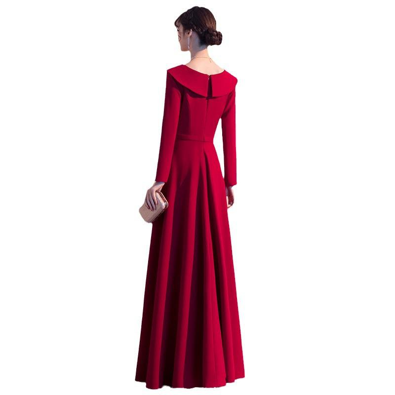 Burgundy Toast Bridal Dress: Versatile Wedding Dress and Everyday Wear for Women, Suitable for Spring and Autumn.