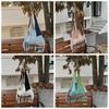 Casual Hollow Crochet Bag Soft Commuting Tote Bag Trendy Boho Style Handbag  Outdoor