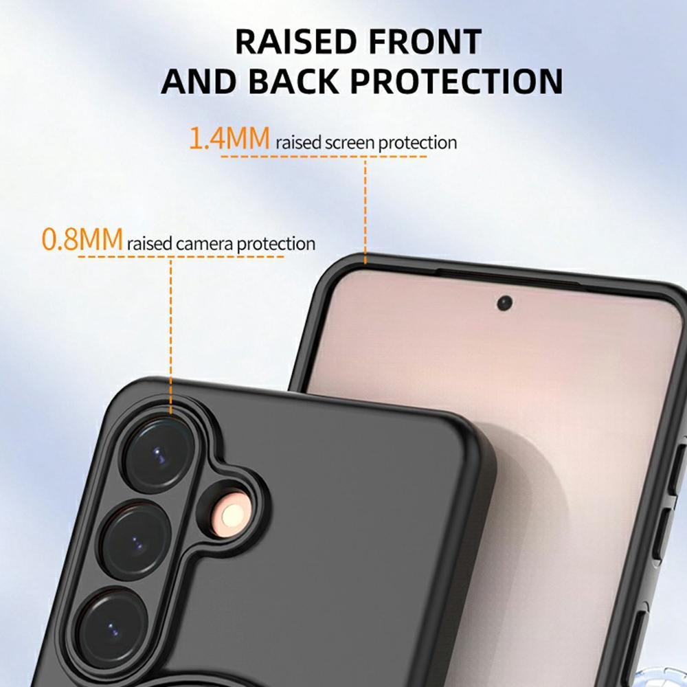 For Samsung Galaxy S26+ Magnetic Case Rotating Kickstand TPU PC Phone Cover