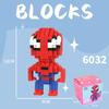 Bloques de Construcción de Diamantes Marvel Spider-Man Iron Man Set de Mini Figuras Juguete Educativo STEM para Niños Regalo para Niños
