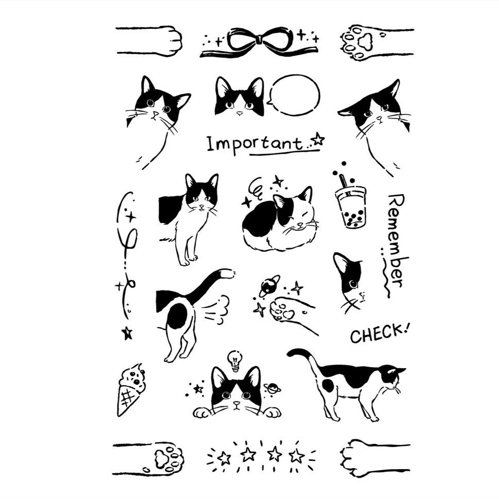 Vintage Stamp Transparent Silicone Stamp Floral Fruit Egnlish Word Building Stamp for DIY Decroative Scrapbook Journal Student