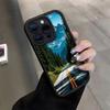 Highway Mountain and Forest Scenery Phone Case Suitable for iPhone 17 16 15 14 13 12 11 Pro/Max/Plus Anti Drop and Anti Shock