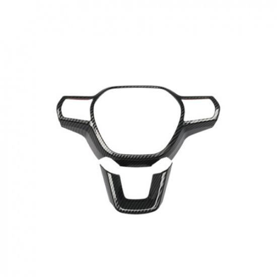 Steering Wheel Trim 2pcs ABS Carbon fiber For Honda Accord