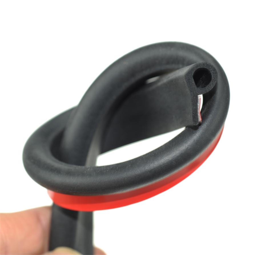 5M Black P-Type Car Door Noise Insulation Strip