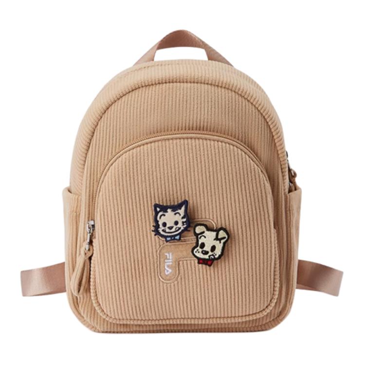 

FILA Cute Casual Zipper Backpack Kids Backpacks Light-Mud-Khaki K18B444101F-FLK Light Mud Khaki