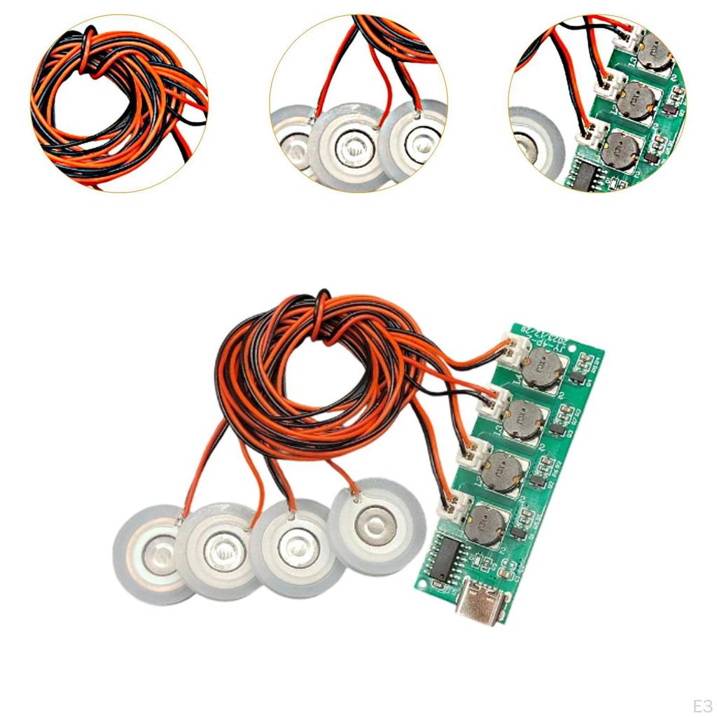 Type C USB Humidifier Circuit Board for Mist Generation, DC 5V Spray Module