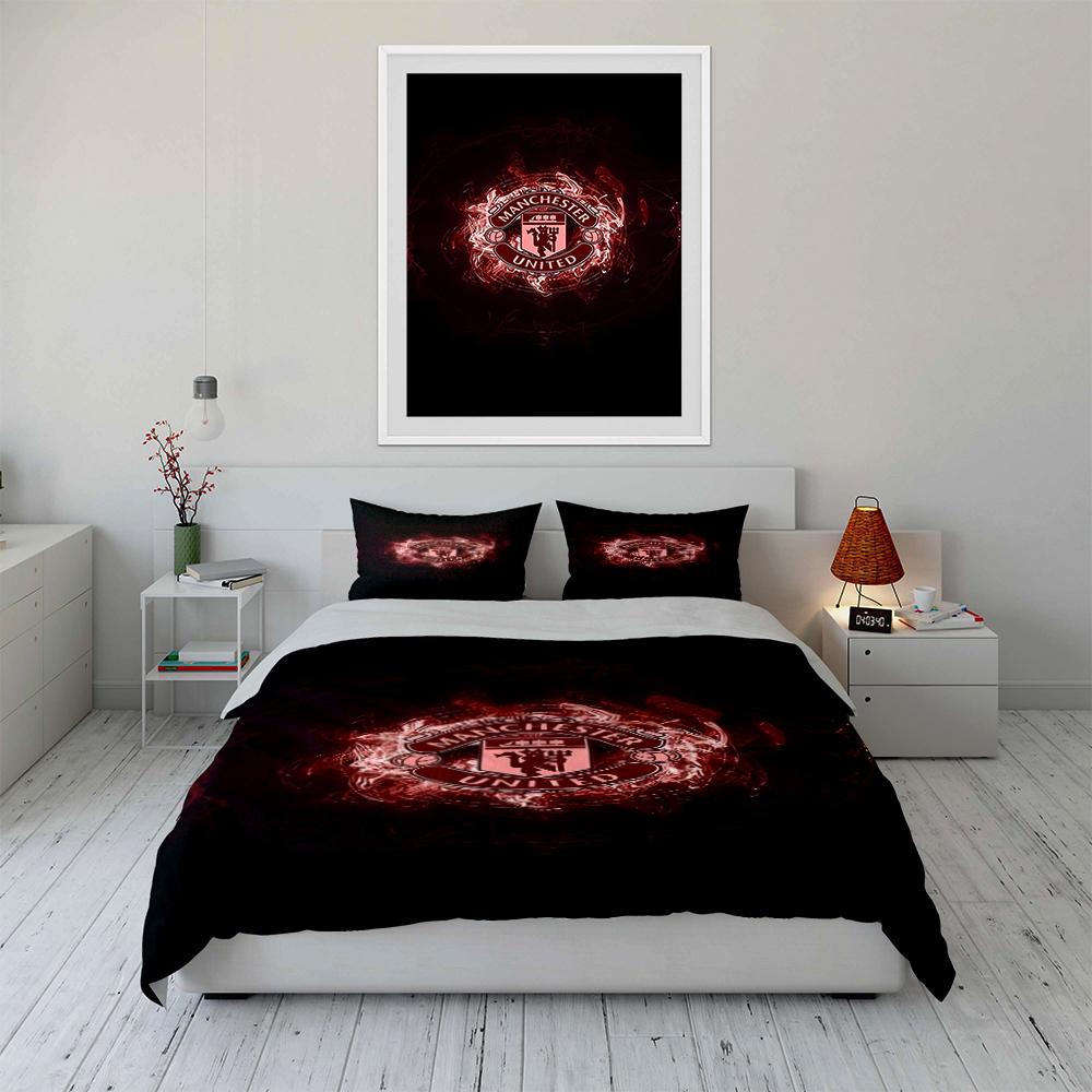 Manchester United Biancheria da letto Set biancheria da letto (1 copripiumino, 2 federe, piumino non incluso)