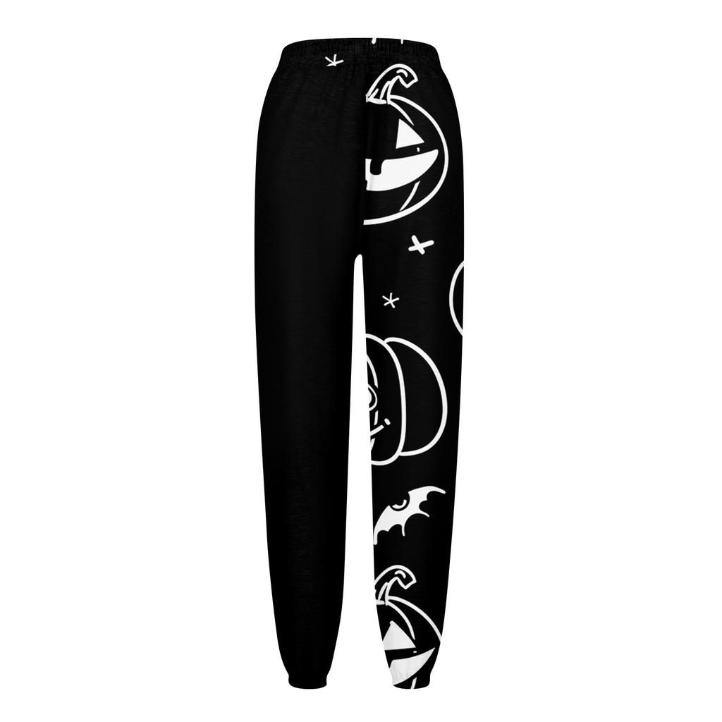 Women's Casual Fashion Sweatpants Halloween Printed Casual Pants