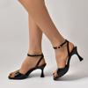 Fashion Women Thin High Heeled Sandals 2025 Summer Fashion Designer Elegant Ladies Luxury Roman Peep Toe Dress Party Shoes