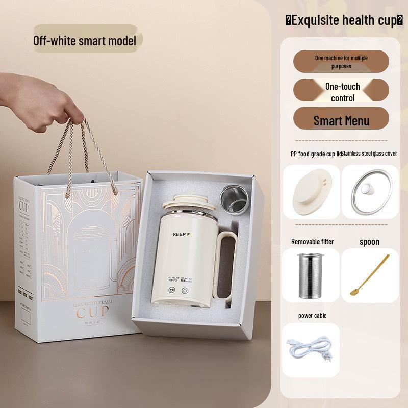 Portable Electric Tea Kettle with Timer and Infuser - All-in-One Stewing and Boiling Cup