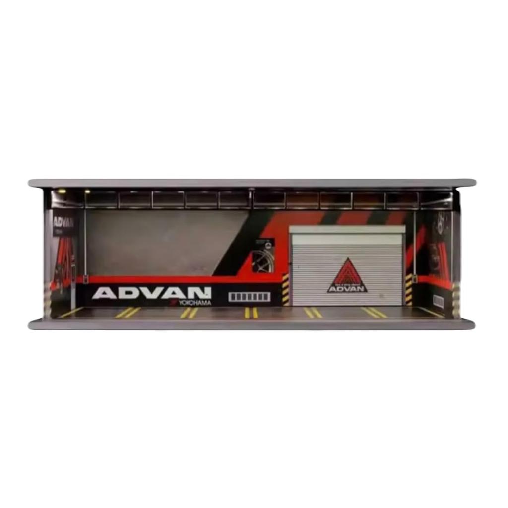 Generic G-Fans 1/64 ADVAN Garage Model Diorama, 710008 [Parallel Import]