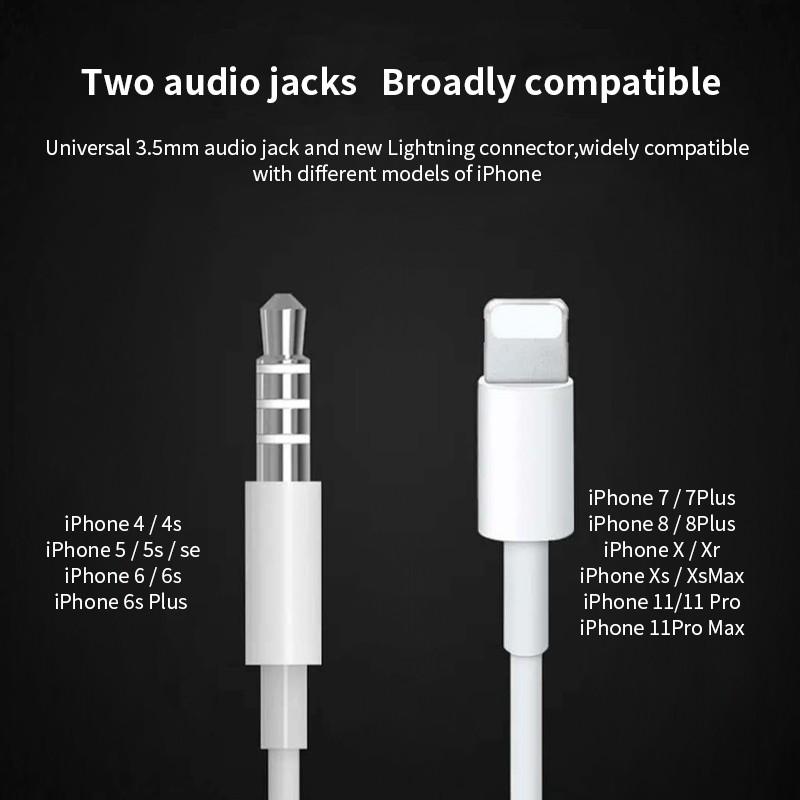 Auricolare di illuminazione con microfono Auricolari stereo cablati per  Apple iPhone 8 7 Plus X XS MAX XR iPod Auricolare cablato Lightning  acquista in modo economico — spedizione gratuita, recensioni reali con foto  — Joom