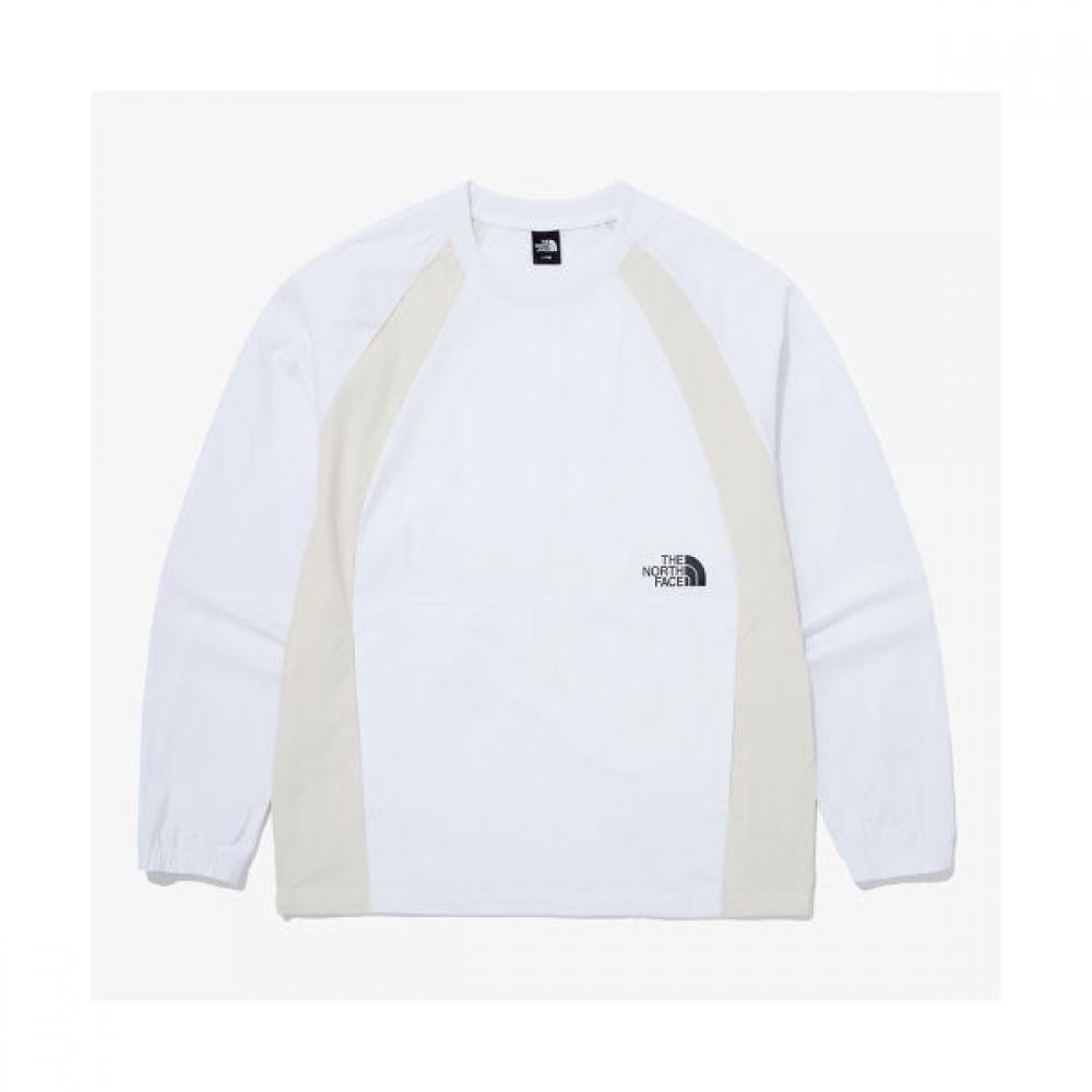 

North Face Store Genuine North Face The North Face Nm5mq02b Men S Color Block Woven Sweat 1796587 WHITE/90