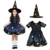 Brightlara Halloween Cosplay Costumes for Fancy Princess Kids, Dress, Girls, Kids, Witch, Dress, Wizard, Children, Kidscos036-130-BK