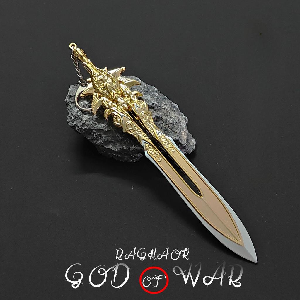 God of War 5 Game Peripherals Kratos Chaos Blade Metal Model Olympus Divine Sword Mini Weapon Decorative Toys Children's Weapons